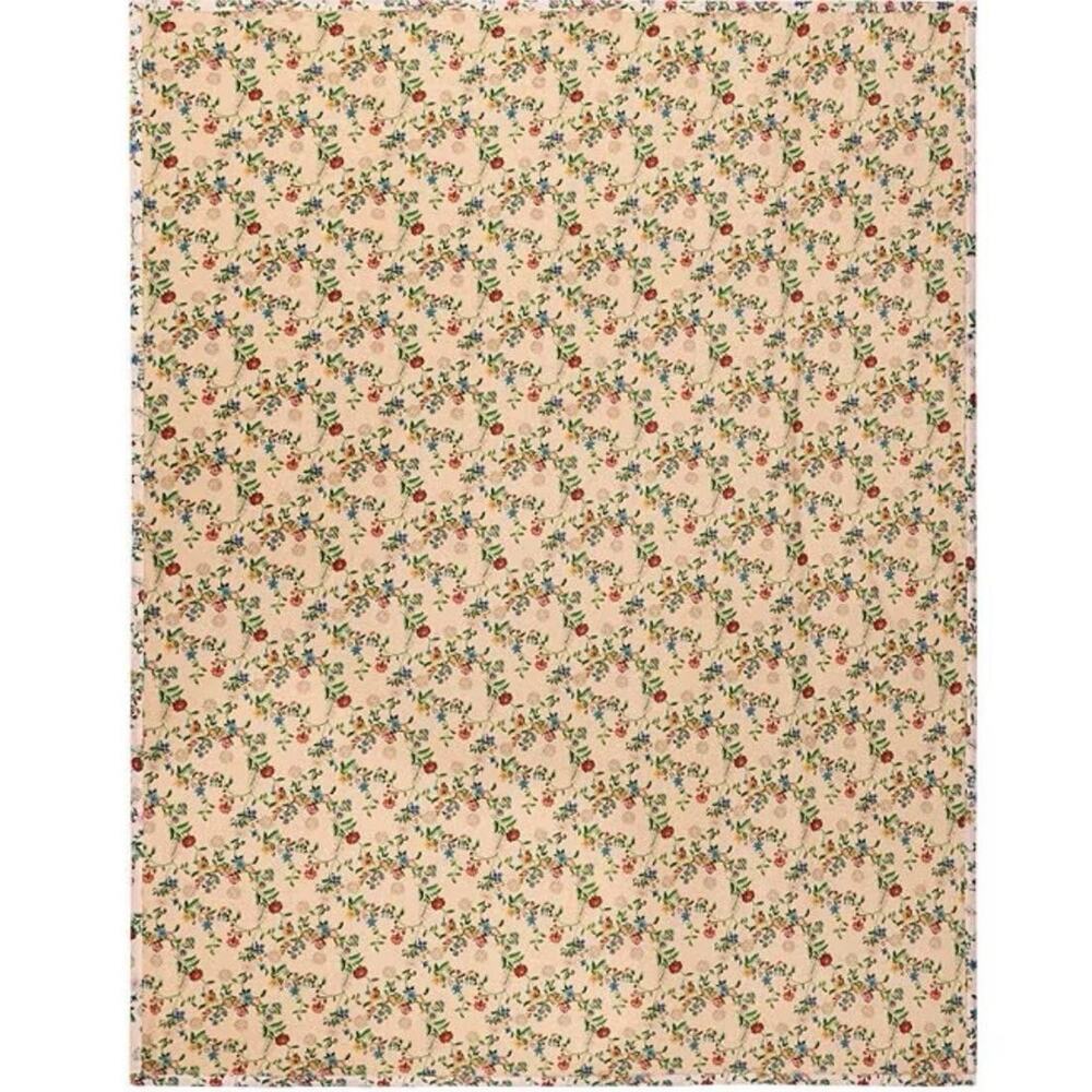 Johnny Was Travel Blanket MIRAZE Floral Rose Pink Boho Polyester 68x53 New - Picture 10 of 10